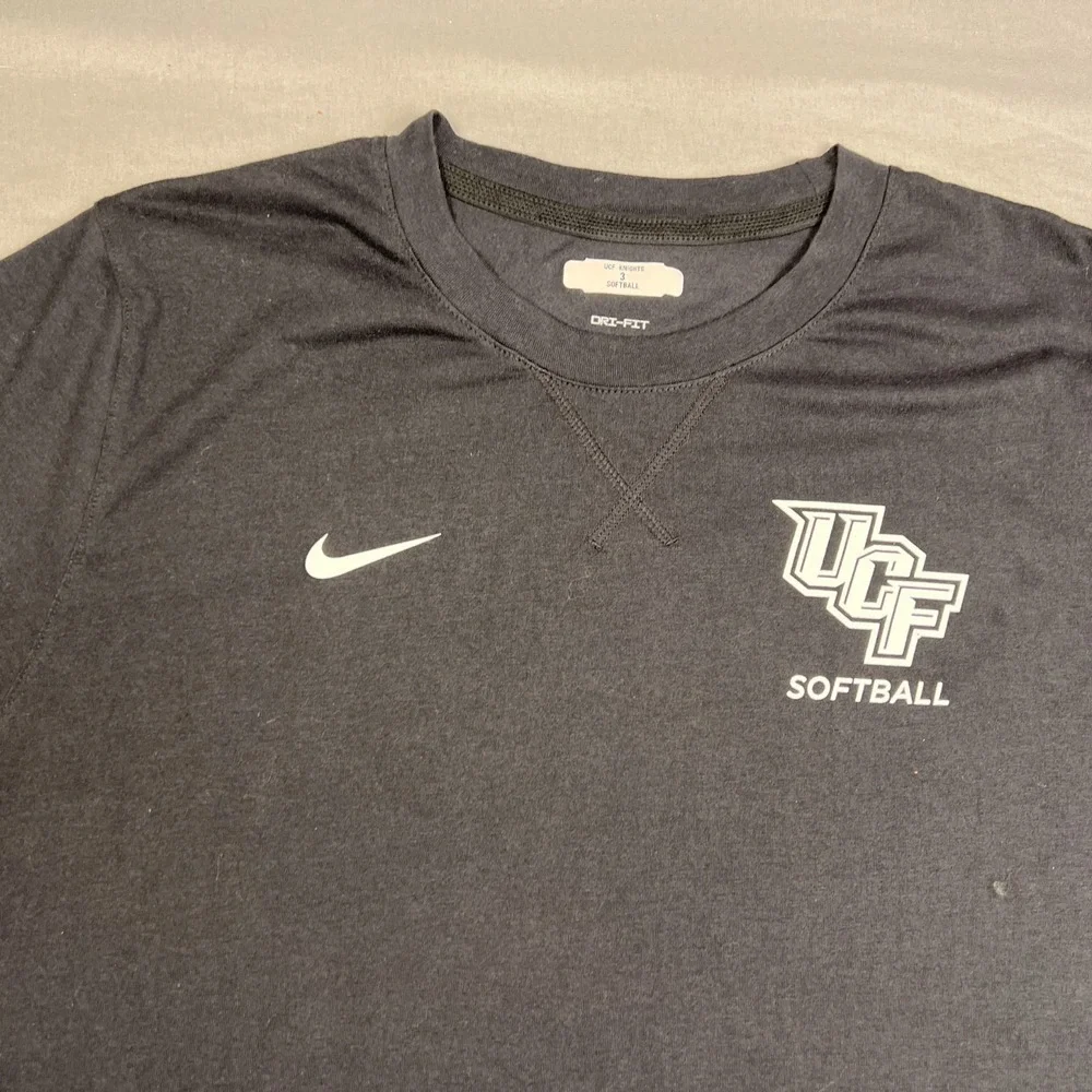 Nike Dri-Fit University of Central Florida UCF Softball T Shirt Adult Large Tee
